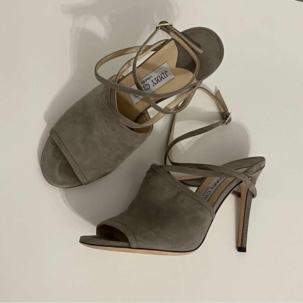 Jimmy Choo suede wrap sandals